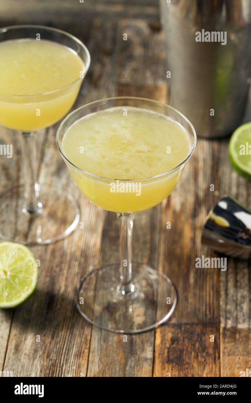 Green Chartreuese Last Word Cocktail with Gin Stock Photo Alamy