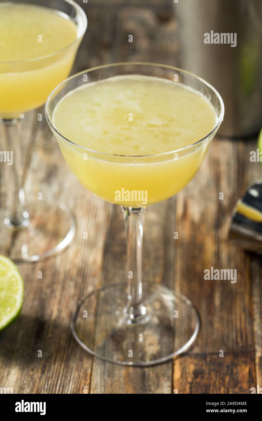 Green Chartreuese Last Word Cocktail with Gin Stock Photo Alamy