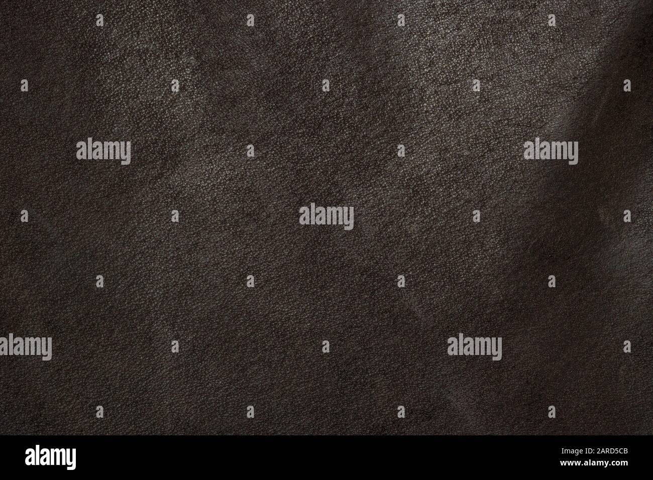 dark brown leather material, close up, texture Stock Photo