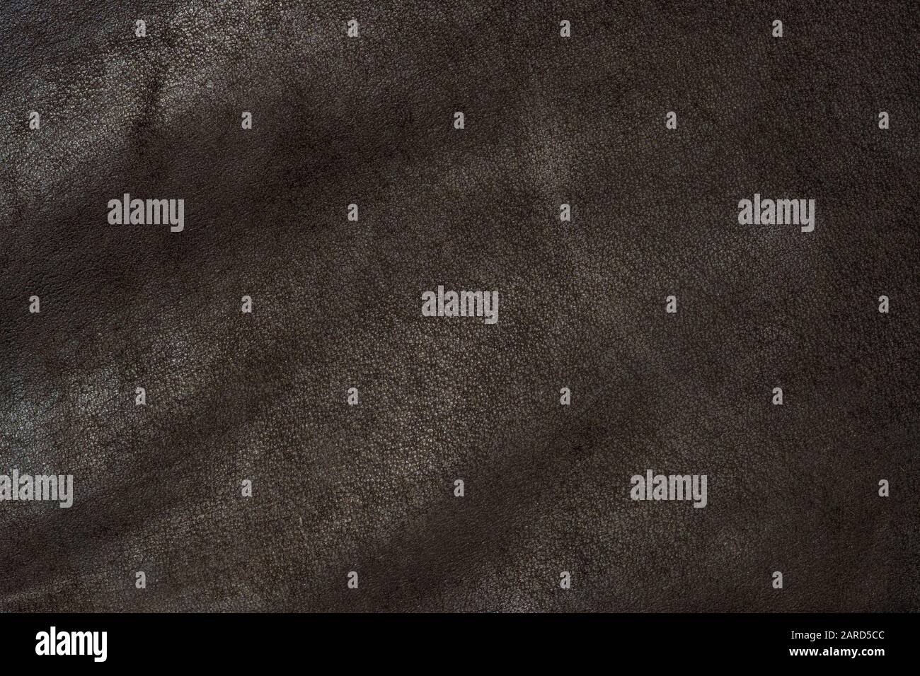 dark brown leather material, close up, texture Stock Photo