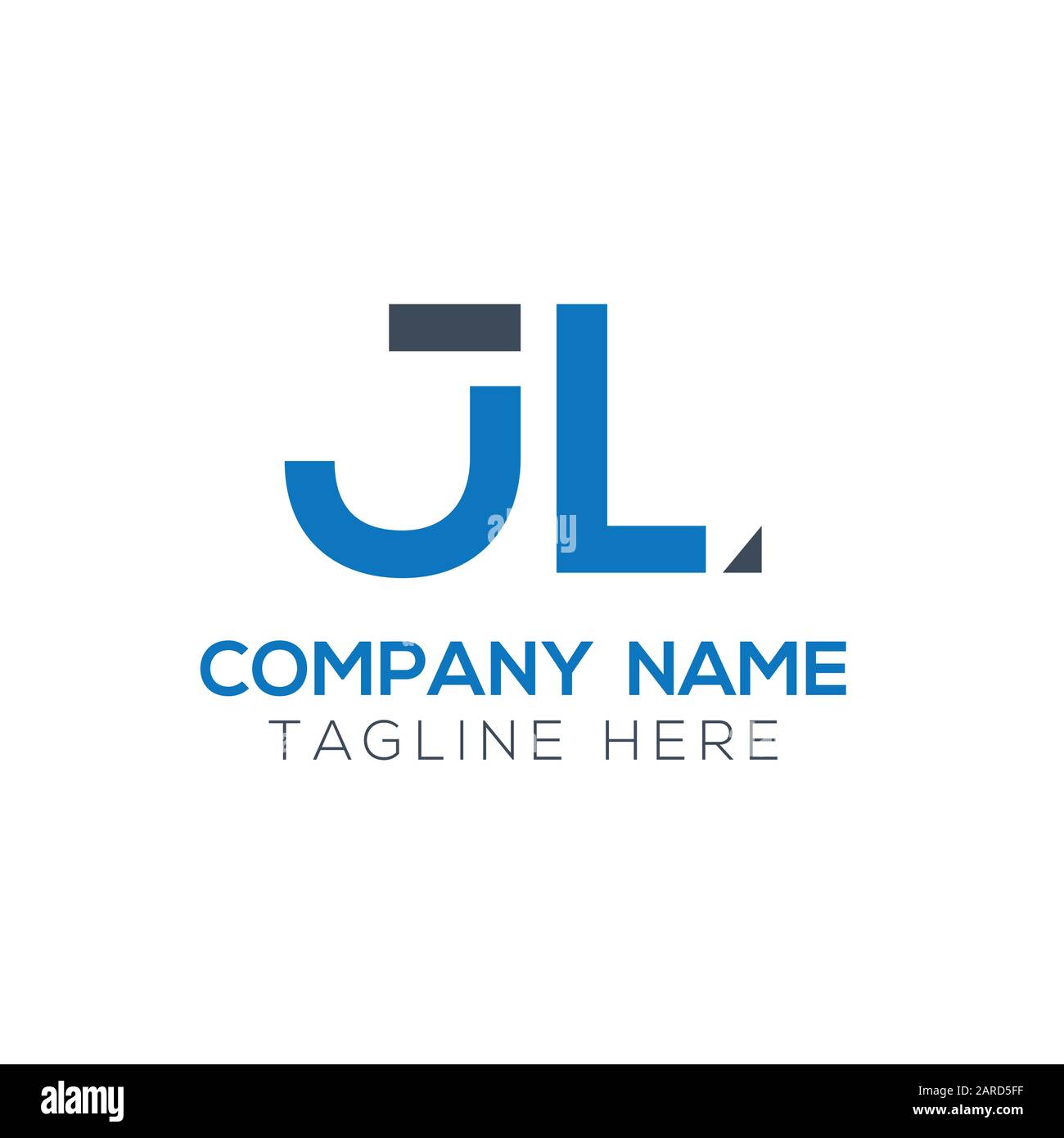 letter JL Logo Design Vector Template. Initial Linked Letter Design JL Vector Illustration Stock Vector