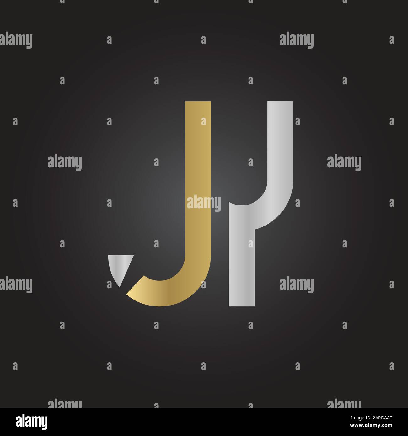 letter JY Logo Design Vector Template. Initial Linked Letter Design JY Vector Illustration Stock Vector