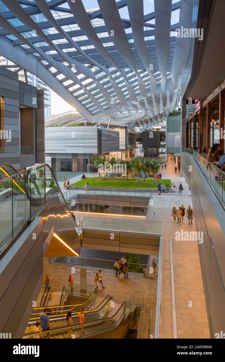 Interior of Brickell City Centre shopping mall in Downtown Miami, Miami,  Florida, United States of America, North America Stock Photo - Alamy