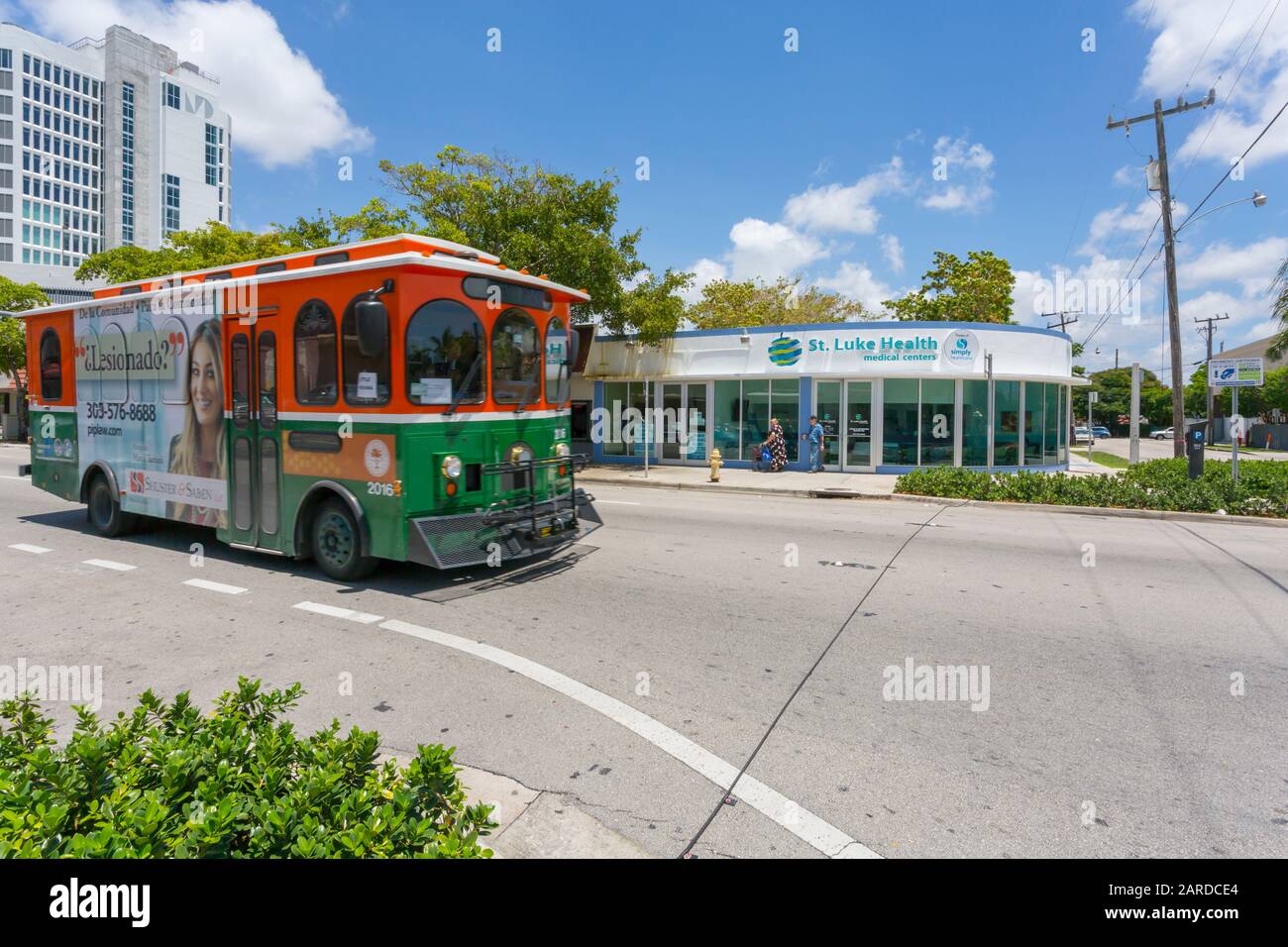Miami trolley hires stock photography and images Alamy