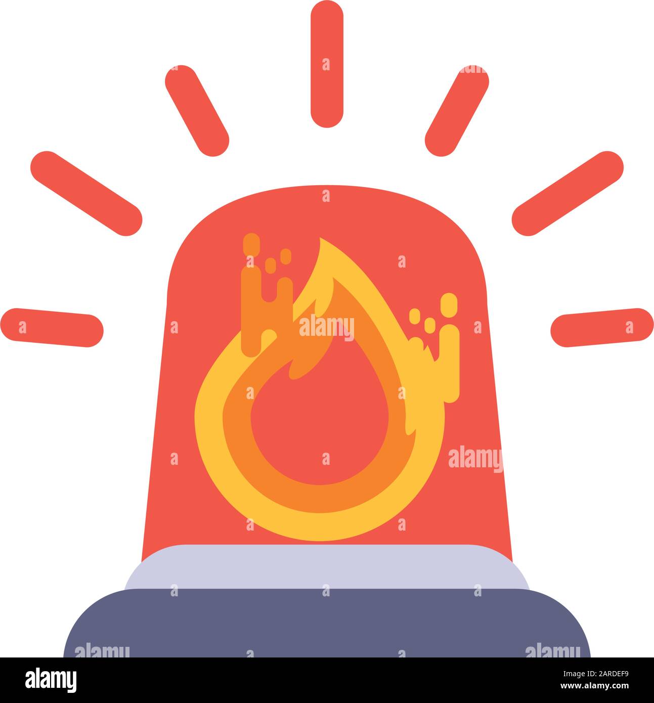 Flame inside alarm design of Fire bonfire hot burn light flammable heat ...