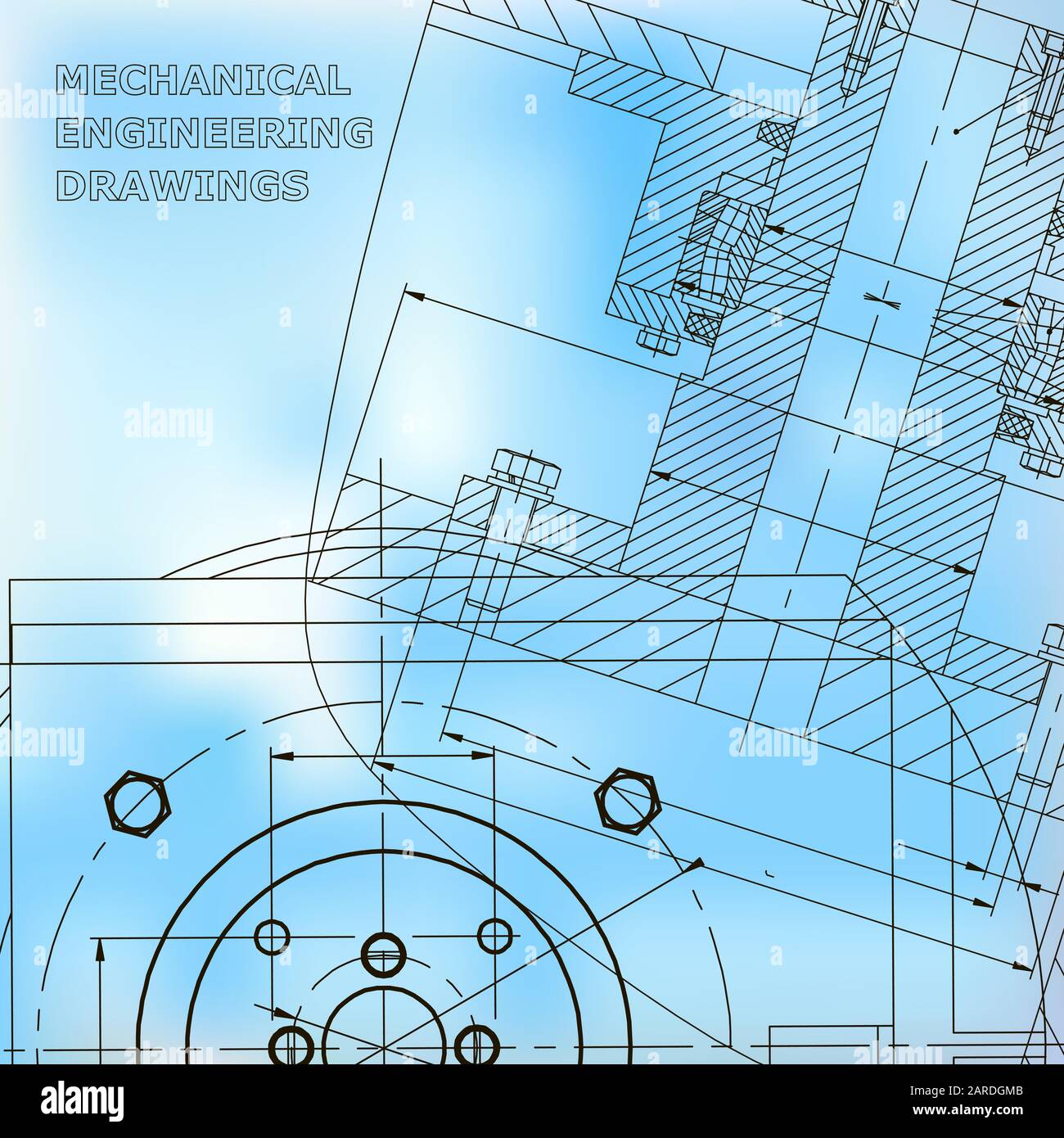 Mechanics. Technical design. Engineering. Corporate Identity. Blue ...