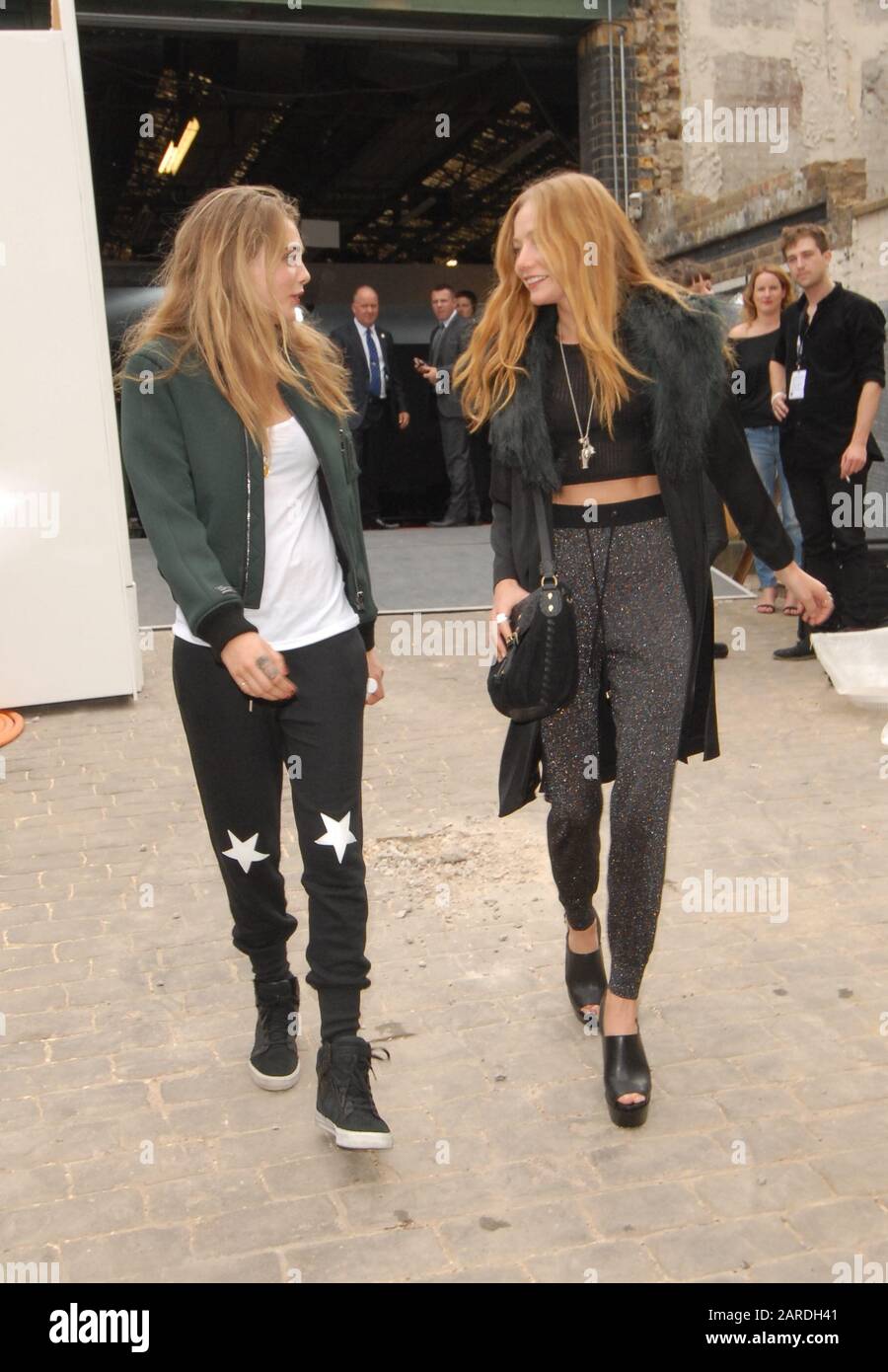 Cara Delevingne And Clara Paget The Topshop Show Space 277a Gray S Inn Road London Stock Photo Alamy