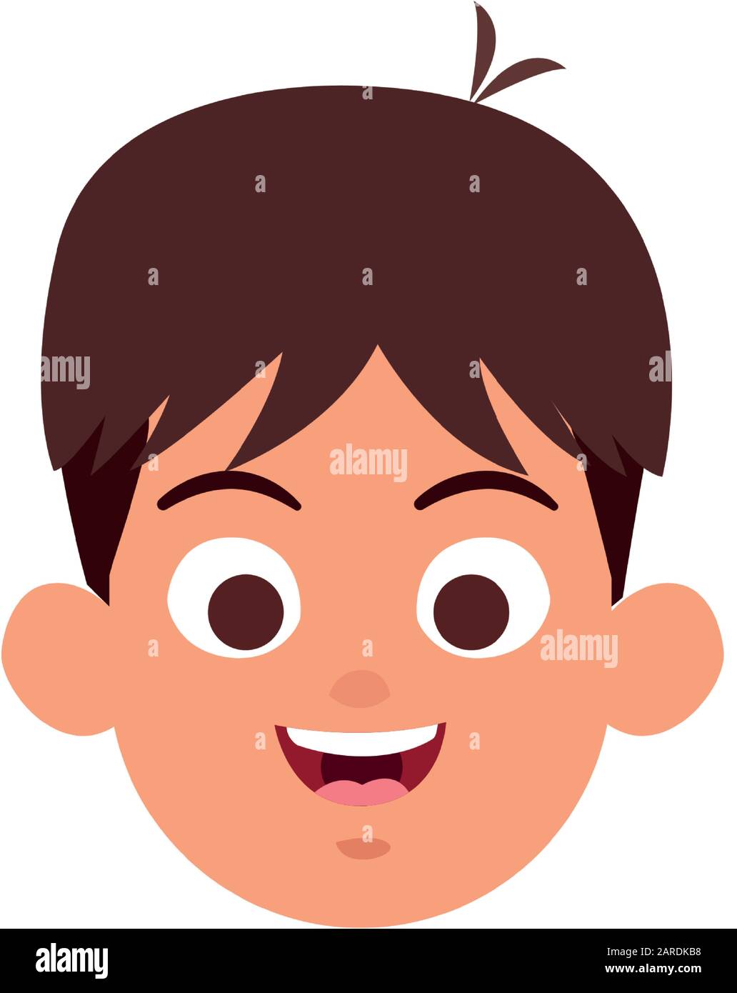 cartoon happy boy smiling icon Stock Vector Image & Art - Alamy