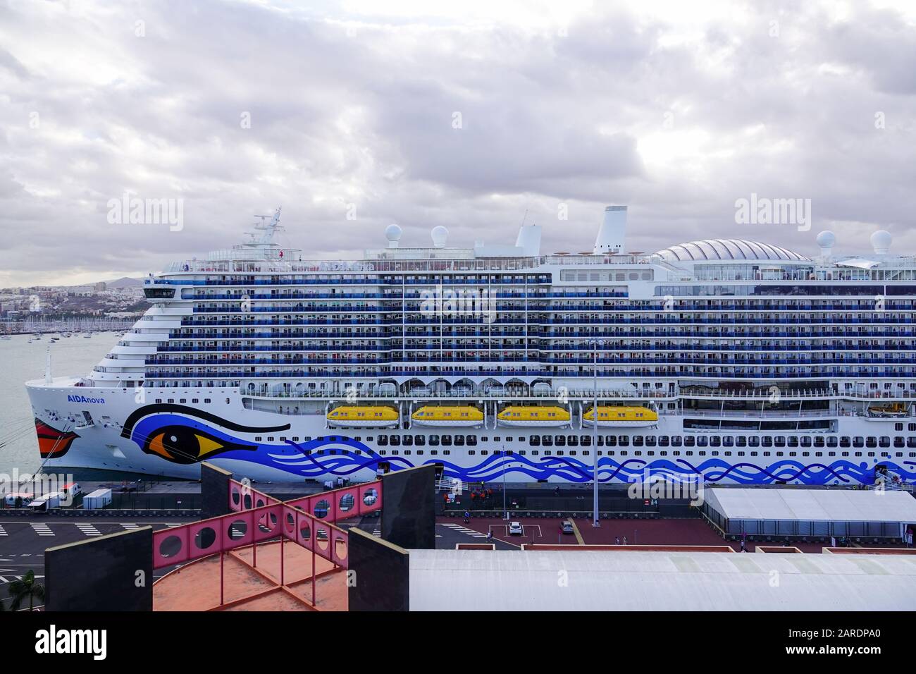 Aida Nova cruise ship in the port of Las Palmas, Gran Canaria, Canary  Islands Stock Photo - Alamy