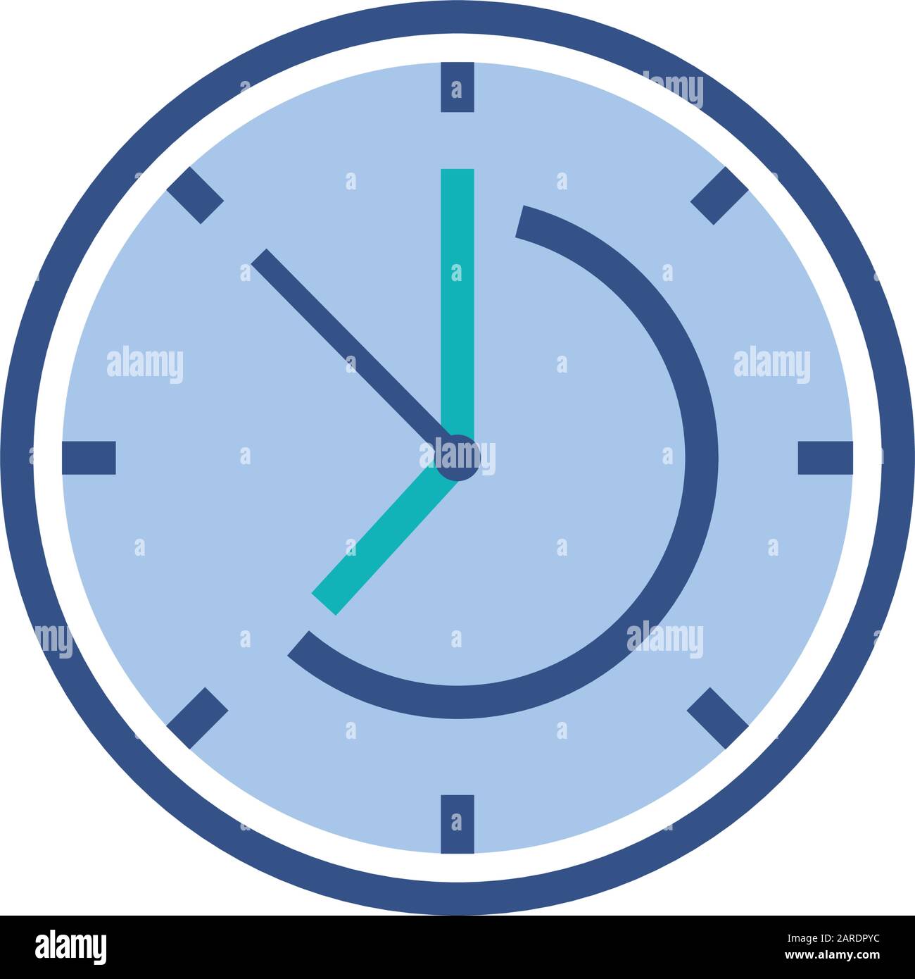 Clocks instruments icon set design, Time tool watch second deadline ...