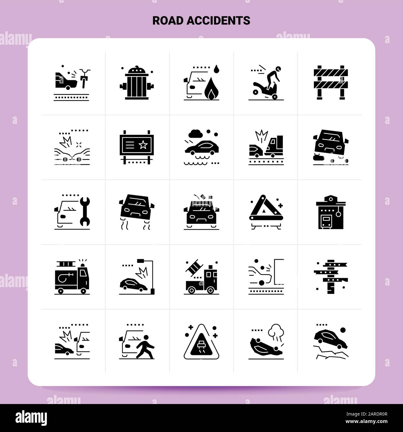 Black and white car crash Stock Vector Images - Alamy