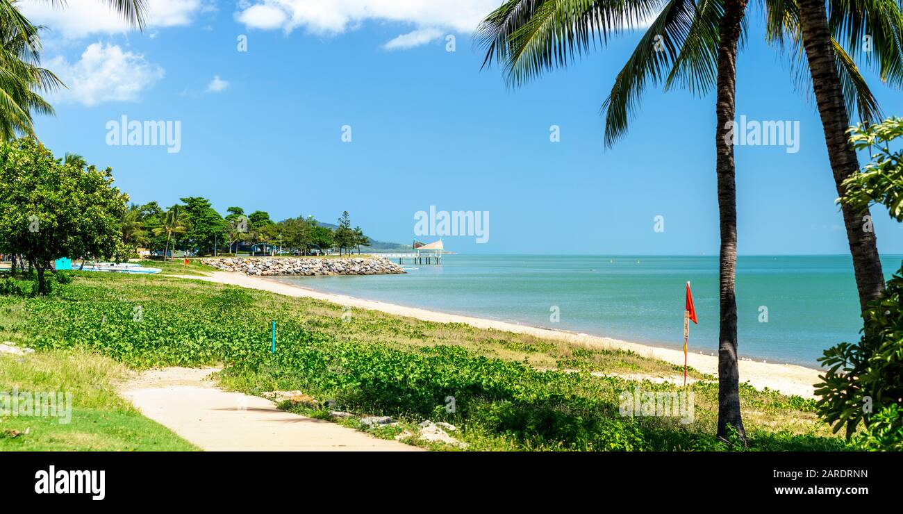 Swimming beaches on the Strand in Townsville North Queensland Australia
