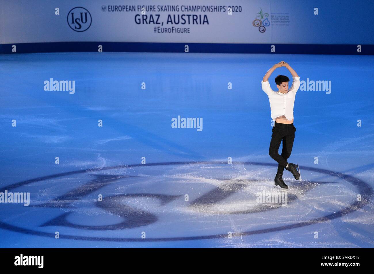 Artur DANIELIAN from Russia, during the Exhibition Gala at the ISU