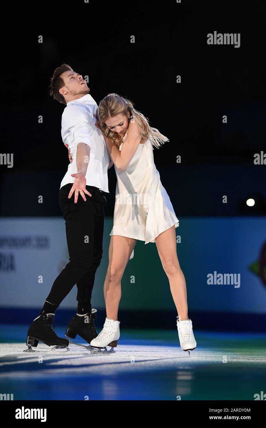 Victoria SINITSINA & Nikita KATSALAPOV from Russia, during the