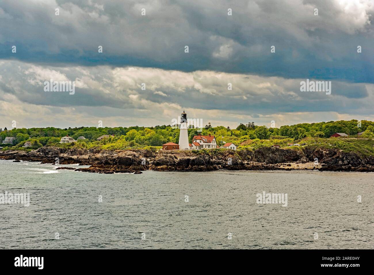 Portland Head Lighthouse, Portland, Maine, U.S.A Stock Photo