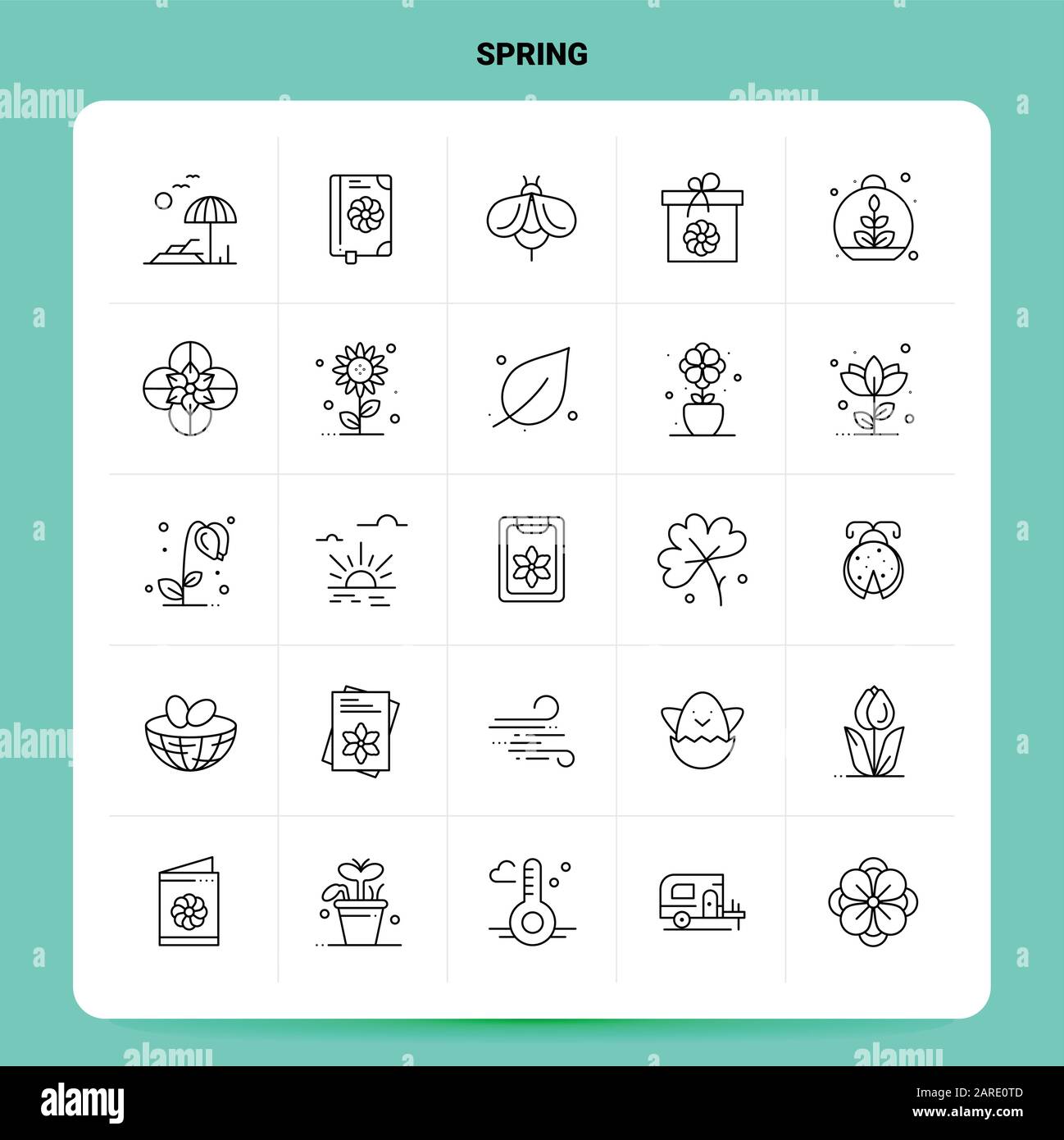 Spring landscapes water Stock Vector Images - Alamy