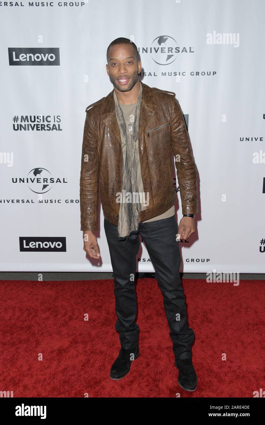 January 26, 2020, Los Angeles, California, USA: TROMBONE SHORTY at the Universal Musical Groupâ€™s 2020 Grammy After Party at Rolling Greens in Los Angeles, California (Credit Image: © Charlie Steffens/ZUMA Wire) Stock Photo