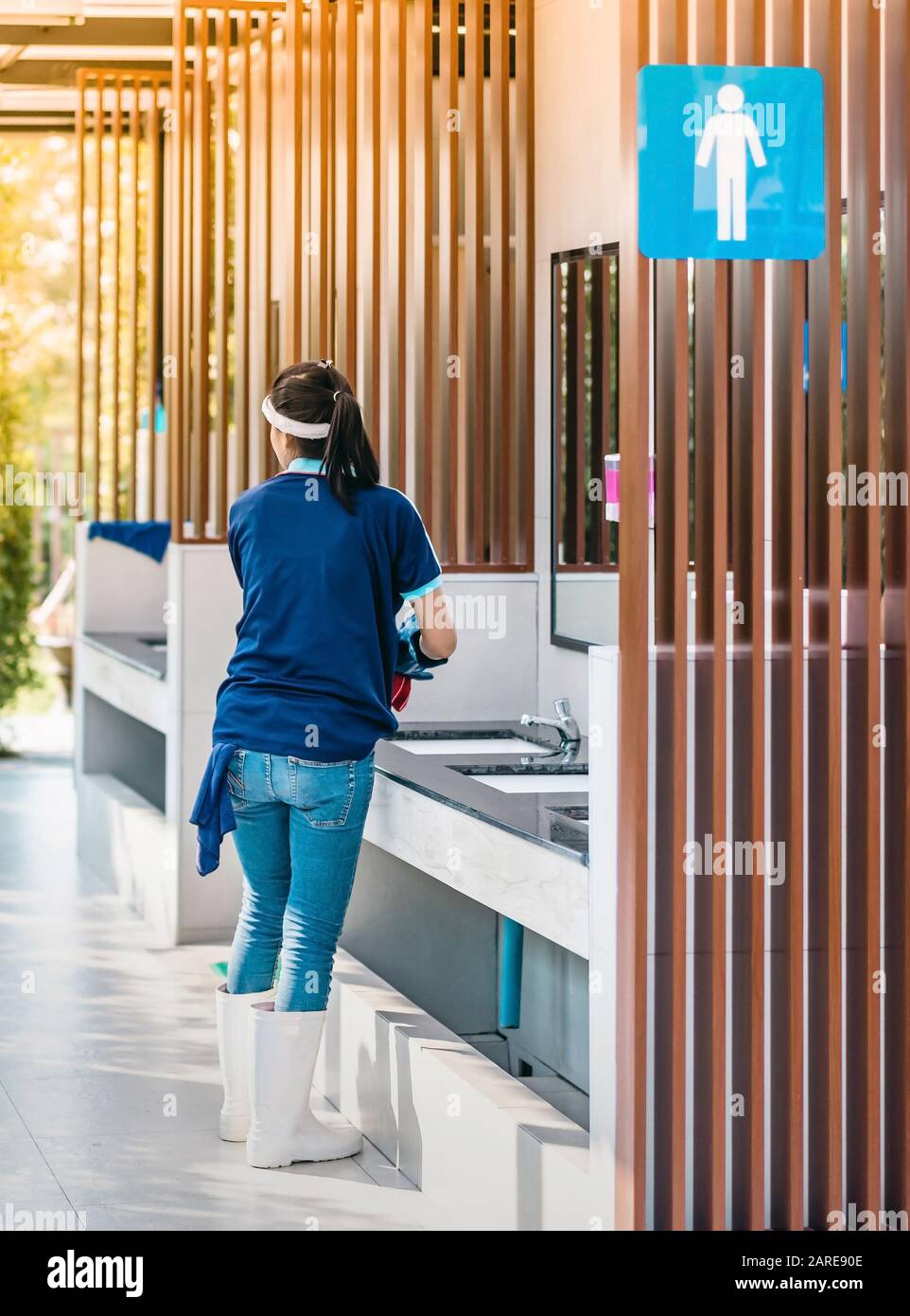 Female Washroom Attendant