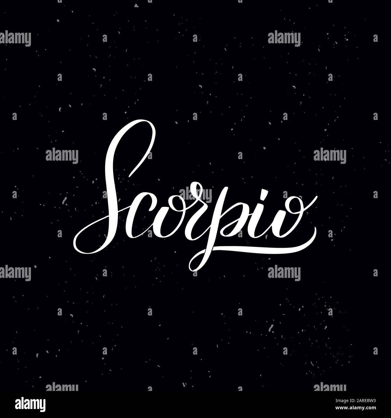 Handwritten calligraphy text, chalk on a blackboard Stock Vector