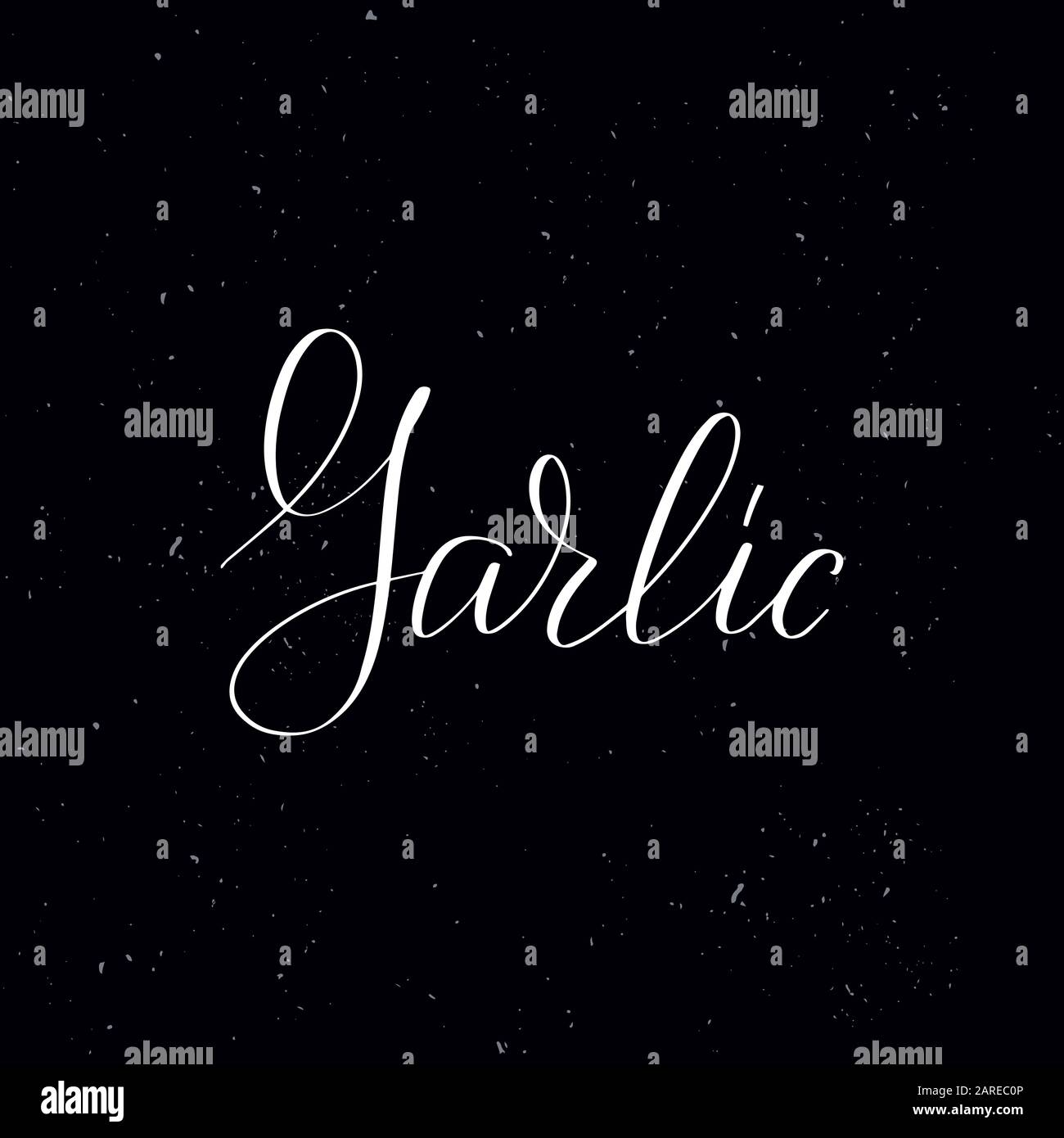 Handwritten calligraphy text, chalk on a blackboard Stock Vector