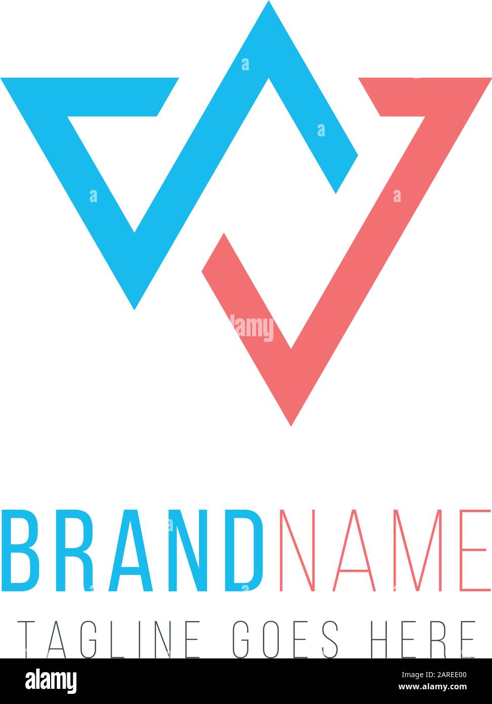 Design triangle, stock arrows up and down logo vector template. Can be ...