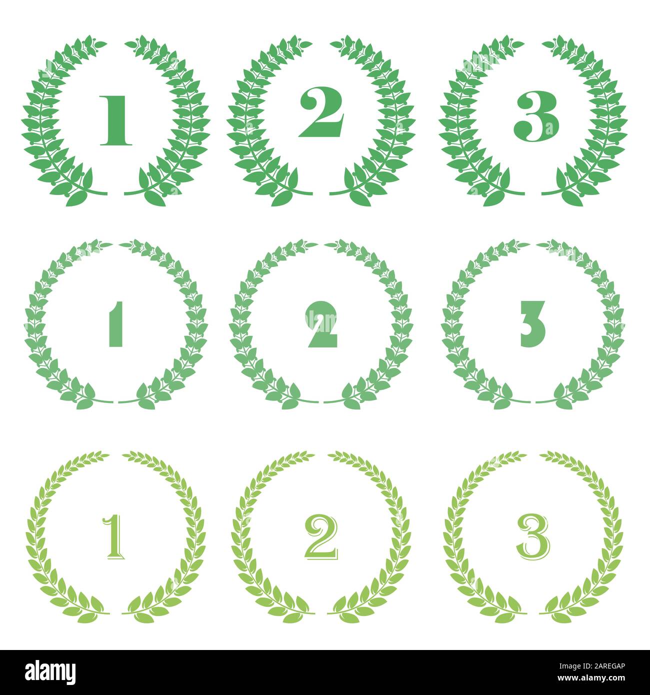 Award Icon. Placement in a Sporting Competition Contest. Round Label