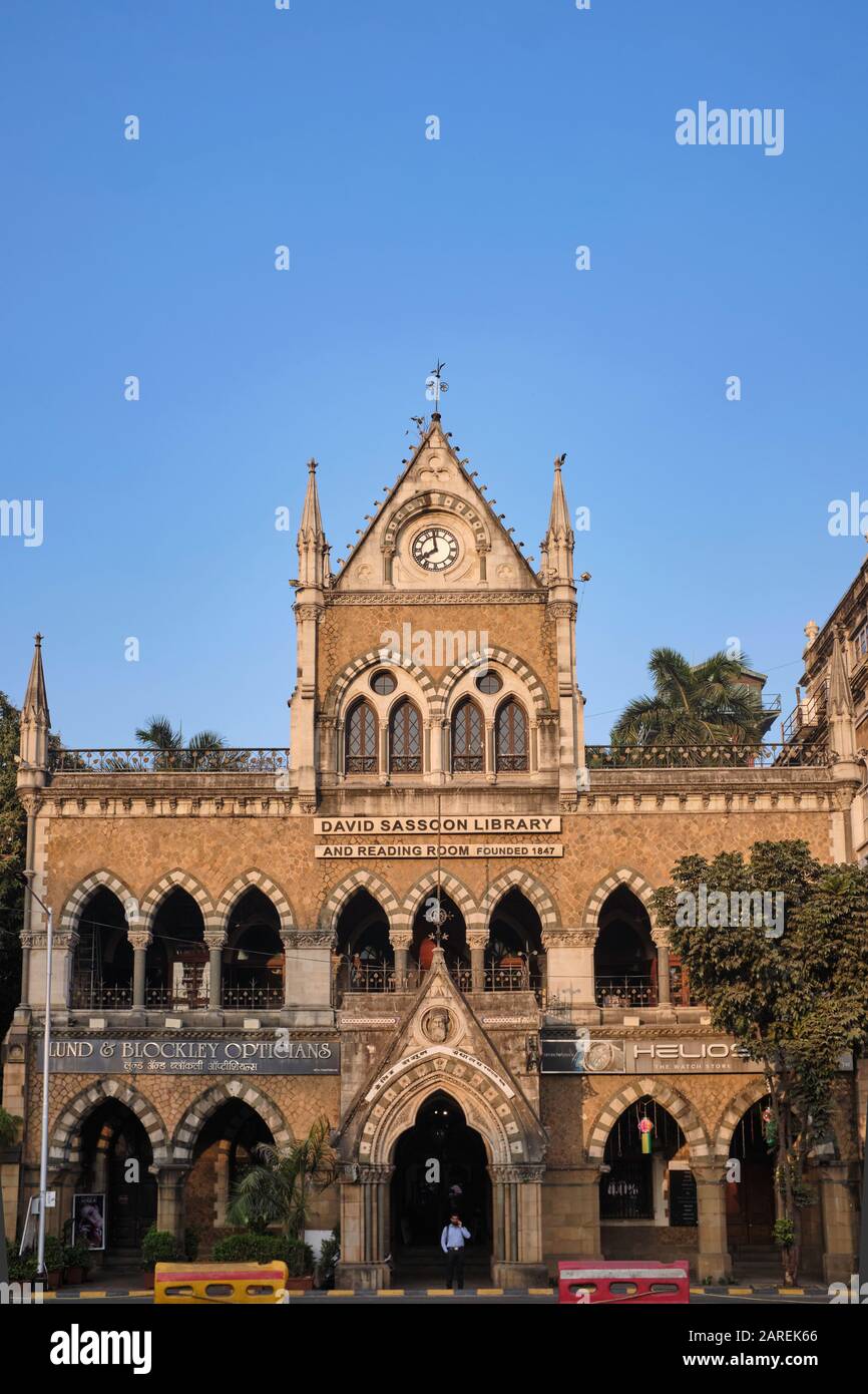 David Sassoon Library in Kala Ghoda area, Fort, Mumbai (Bombay), India Stock Photo