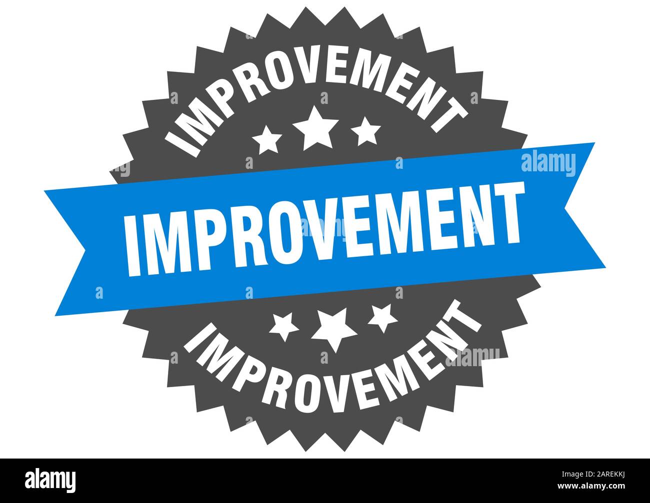 improvement sign. improvement circular band label. round improvement ...