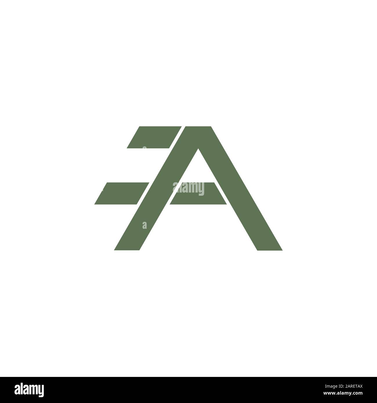 letter a stripes motion logo vector Stock Vector