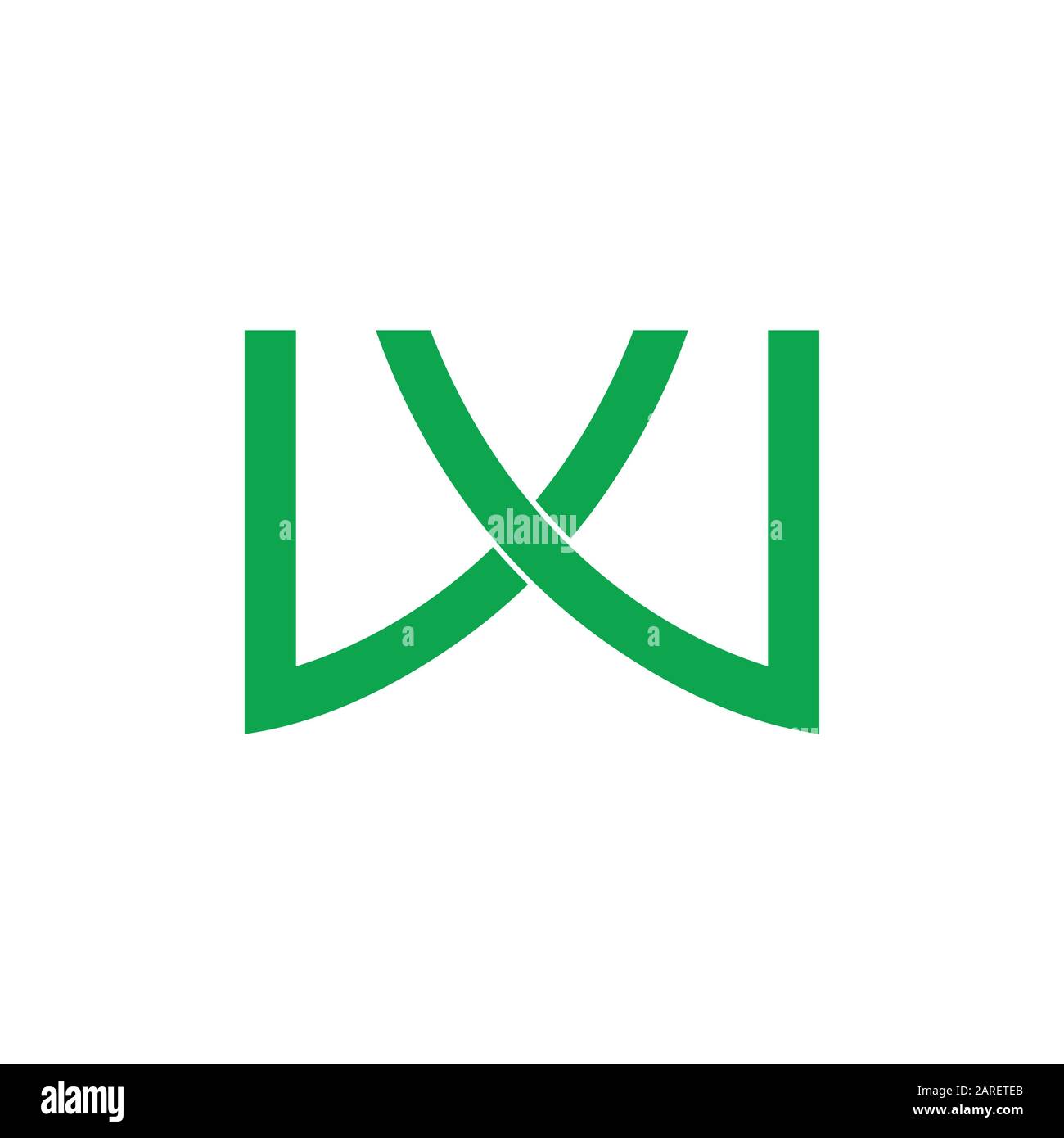 letter w simple geometric line logo vector Stock Vector Image & Art - Alamy