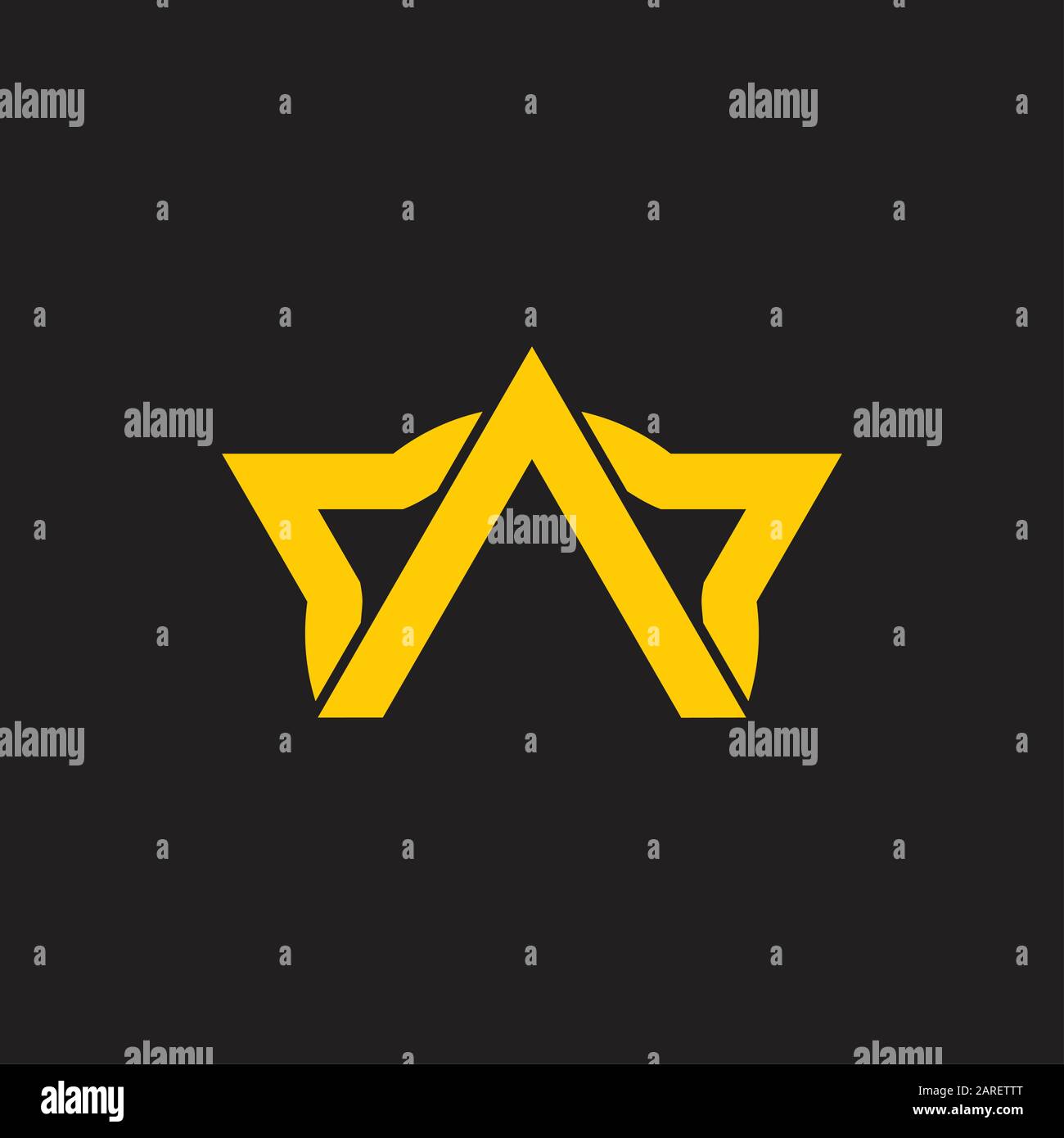 letter a arrow up simple geometric logo Stock Vector Image & Art - Alamy