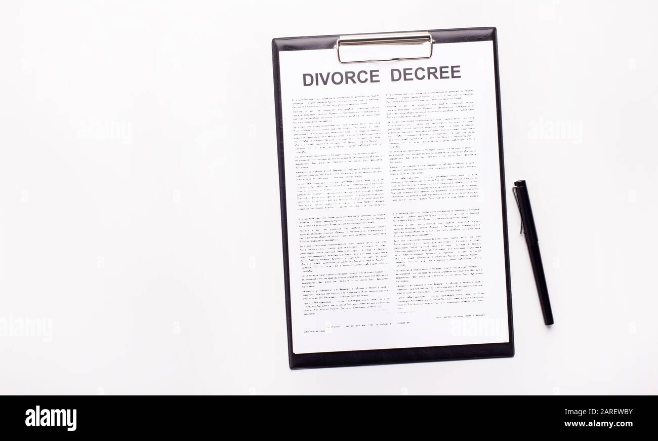 divorce form high resolution stock photography and images alamy