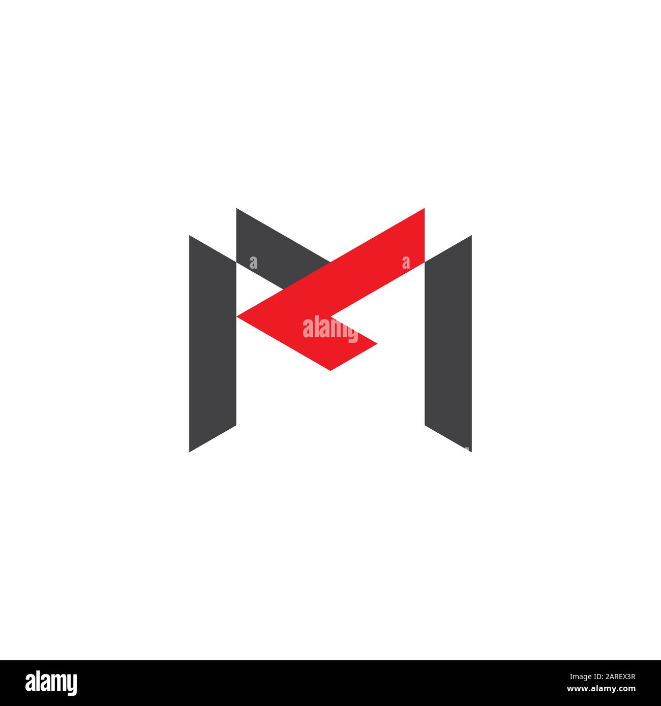 letter ml simple geometric line logo vector Stock Vector Image & Art ...