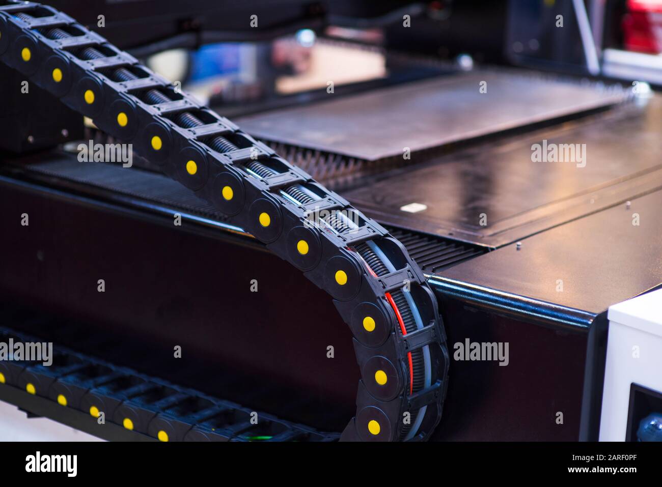 conveyor belt design in factory Stock Photo Alamy