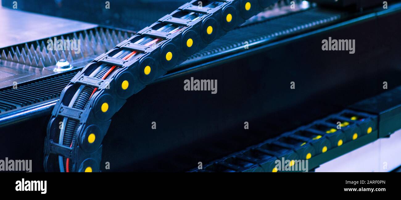 conveyor belt design in factory Stock Photo Alamy