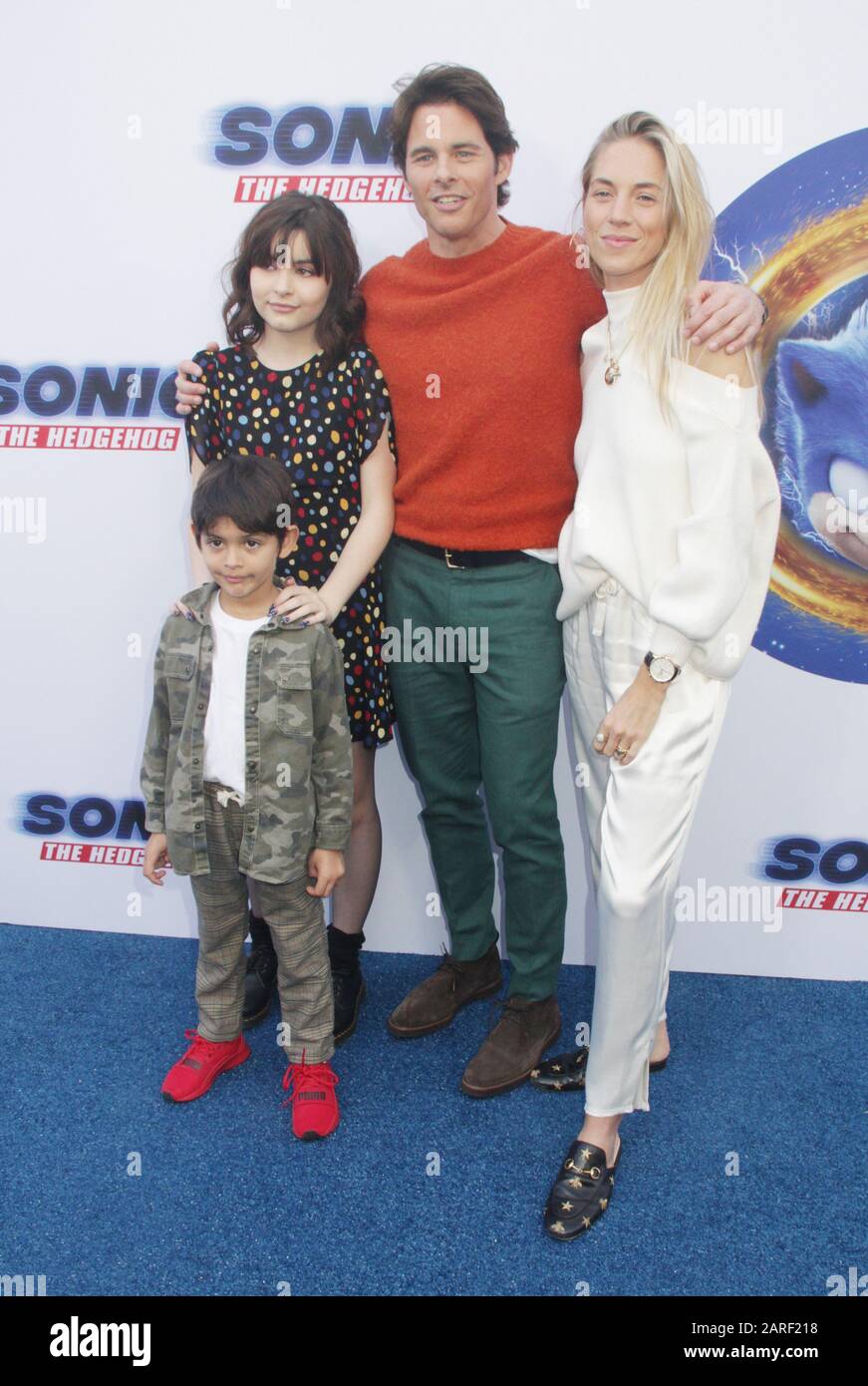 James Marsden and family attend the 'Sonic the Hedgehog 2' Family Day  News Photo - Getty Images