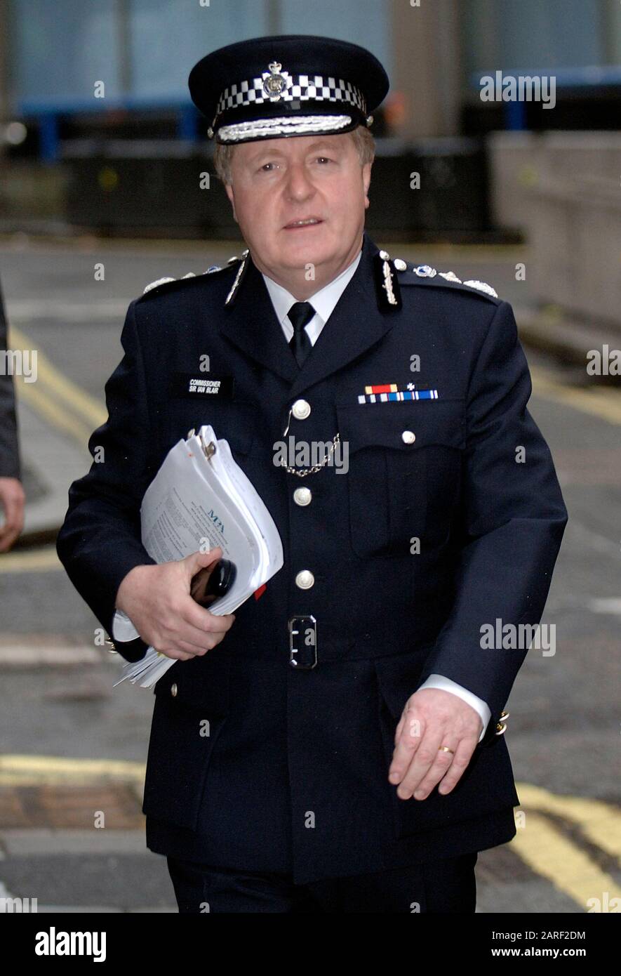 Commissioner of the metropolitan Police Sir Ian Blair at a Metropolitan