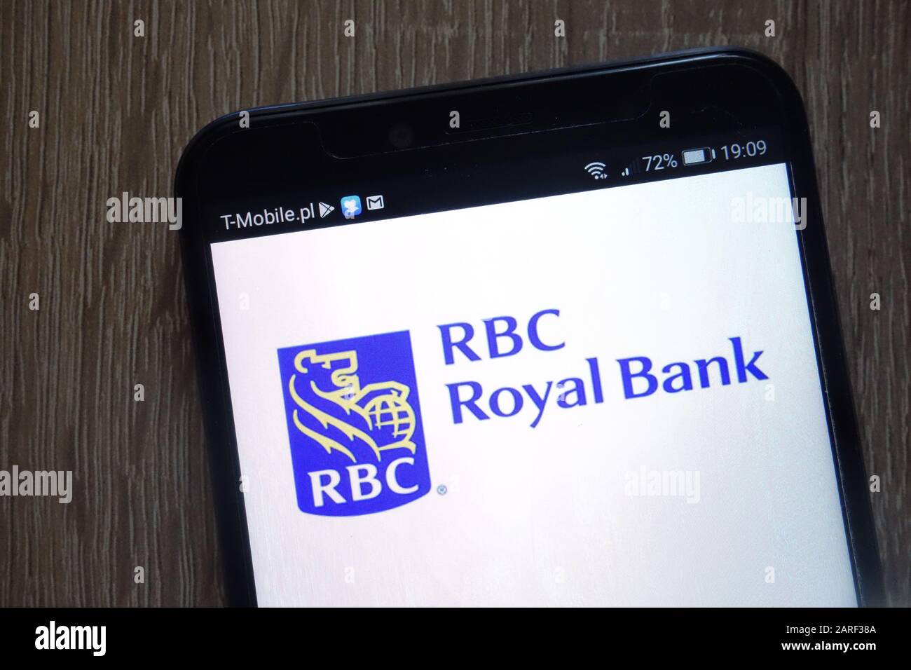 Royal Bank of Canada logo displayed on a modern smartphone Stock Photo