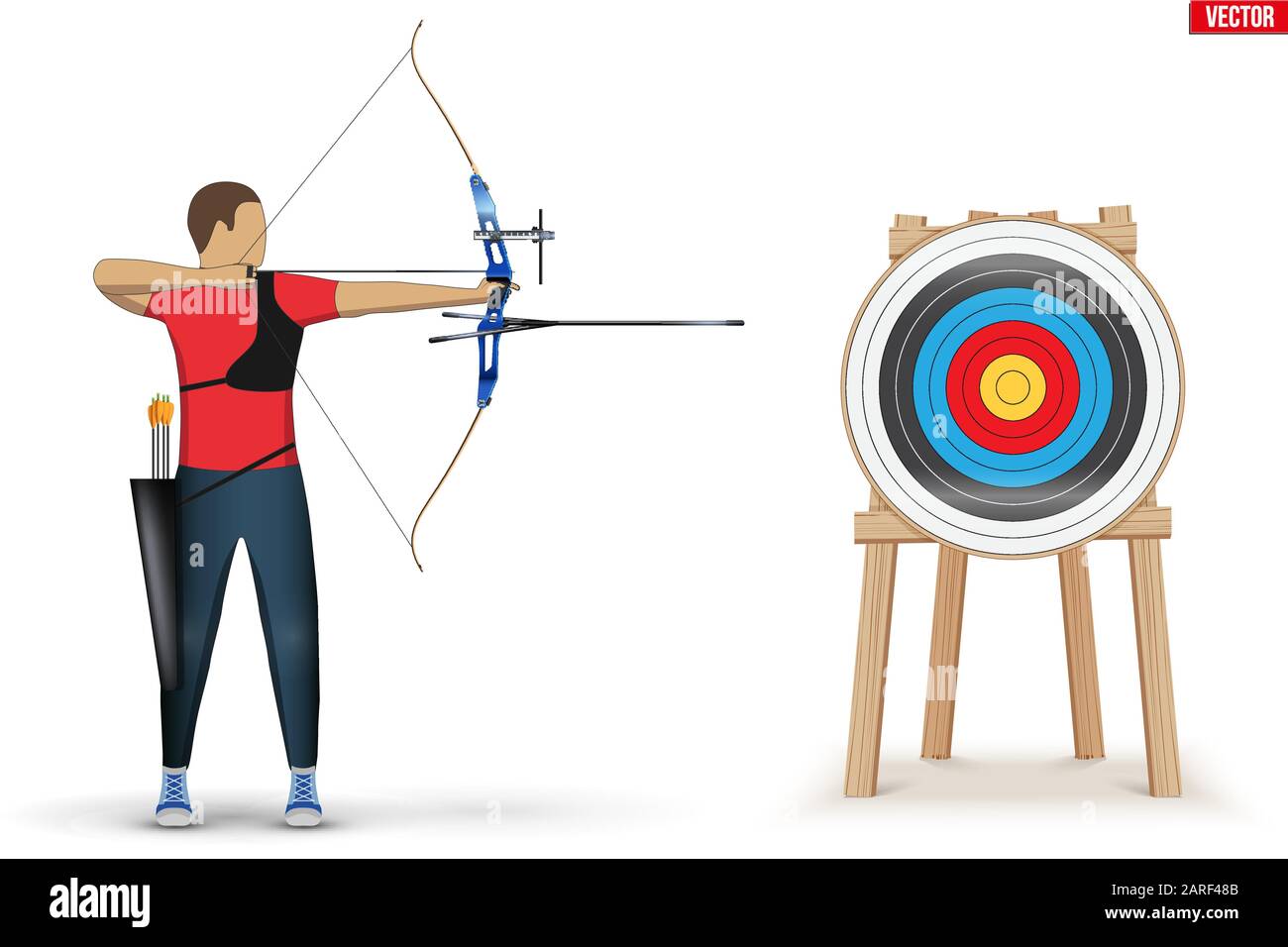 Recurve bow Stock Vector Images Alamy