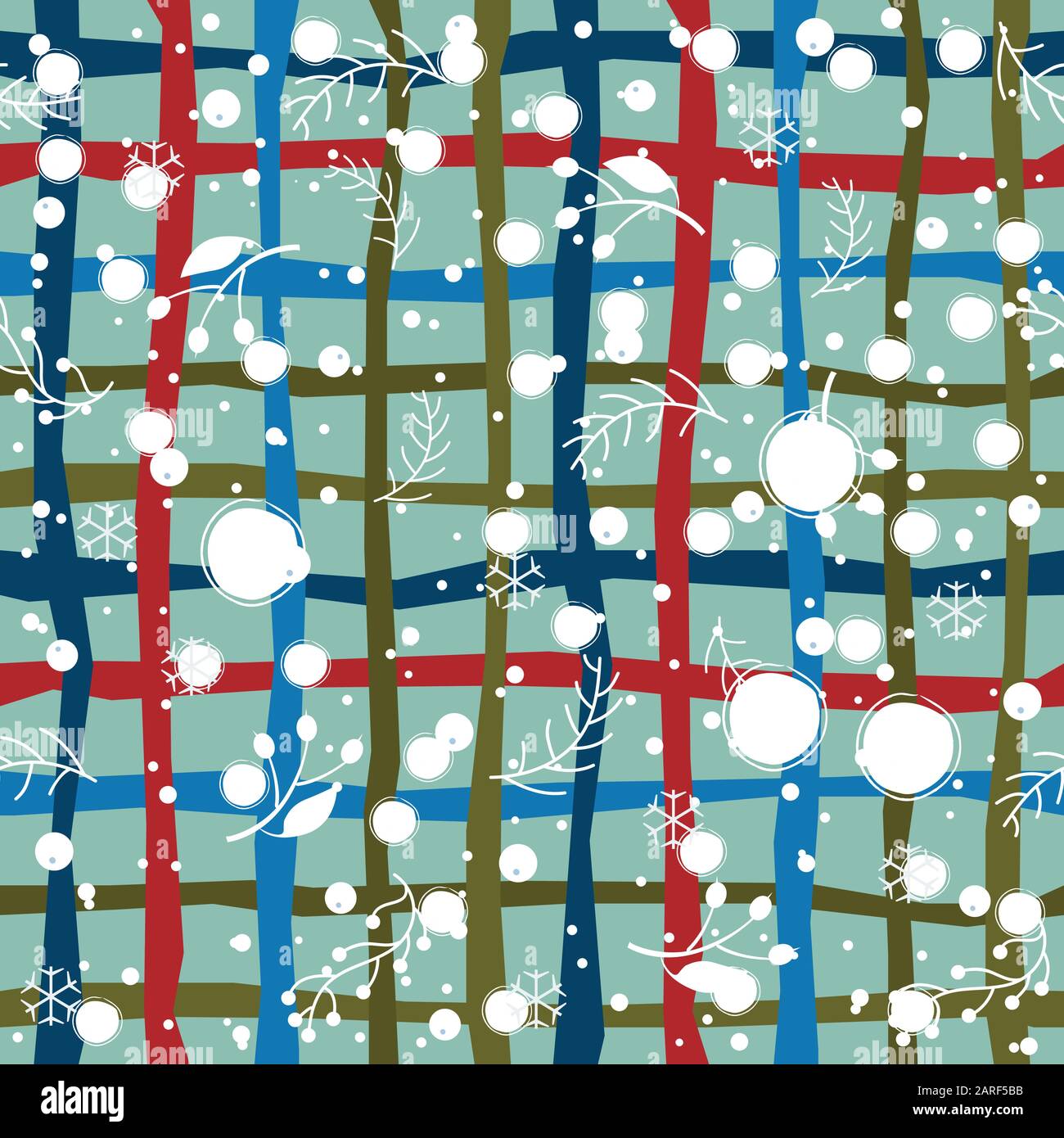 Seamless Winter Pattern. Merry Christmas Texture. Vector Illustration ...