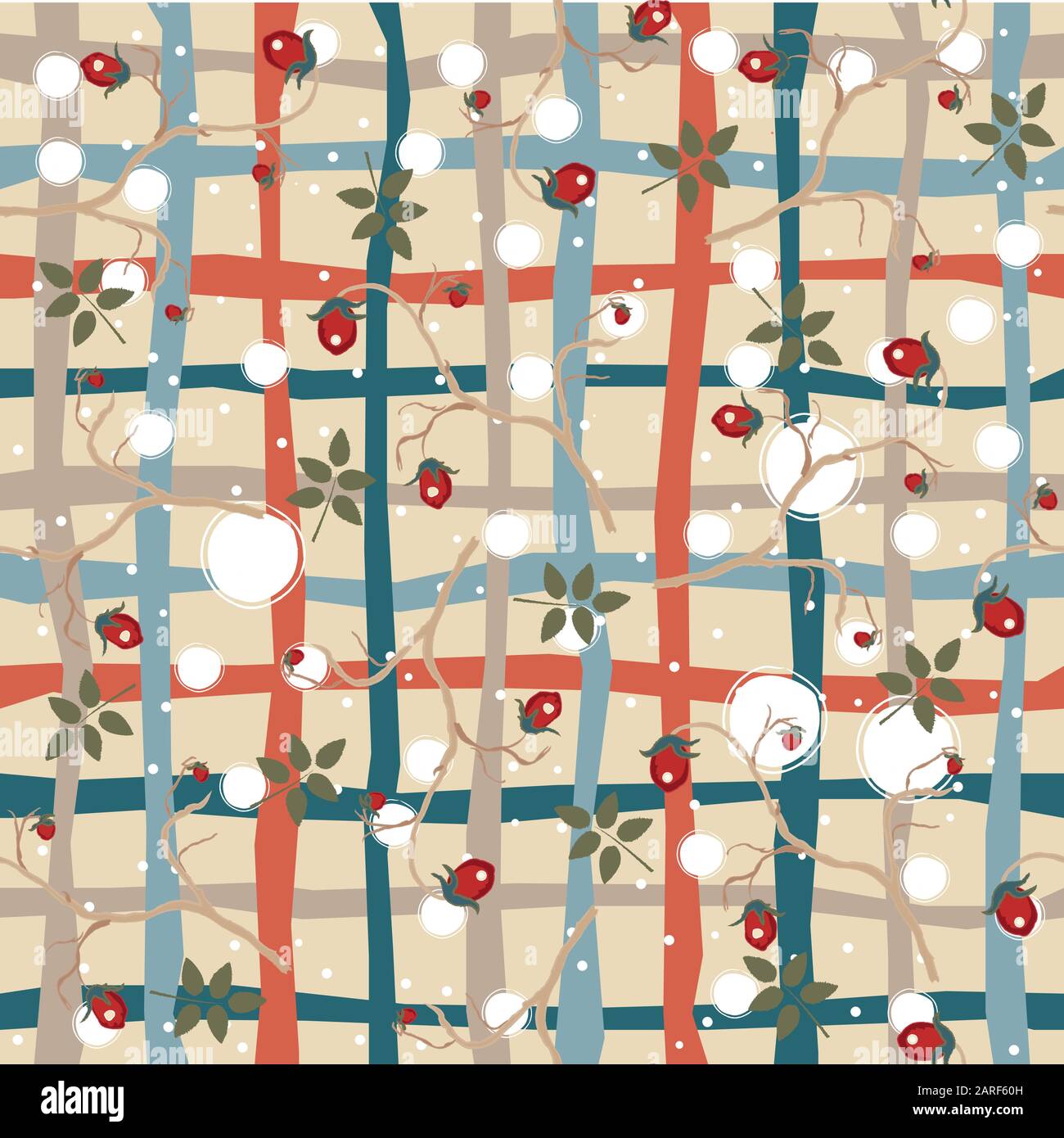Cute Hand Drawn Seamless Pattern. Vector Illustration Stock Vector ...