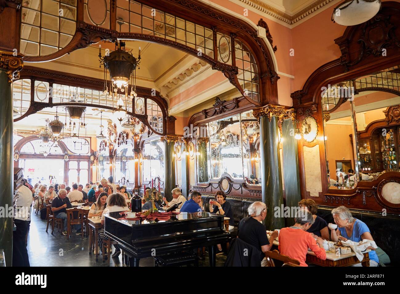 Majestic Cafe, Porto, Portugal Stock Photo