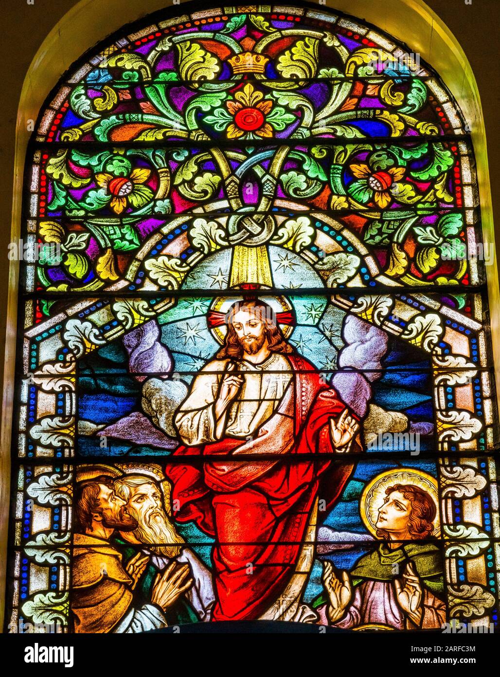 Resurrection Ascension Jesus Christ Stained Glass Saint Mary’s Catholic