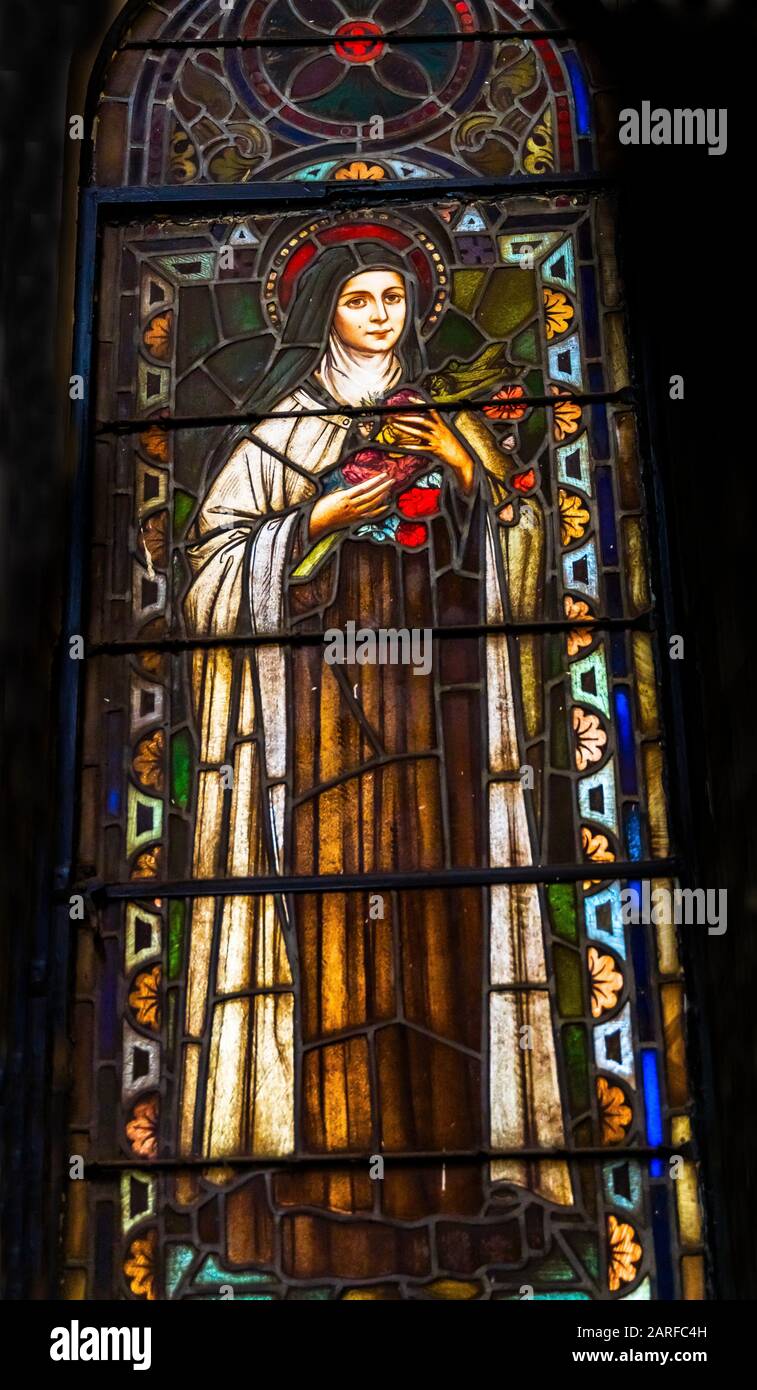 Saint Teresa Of Avila Stained Glass Saint Mary s Catholic Church San 