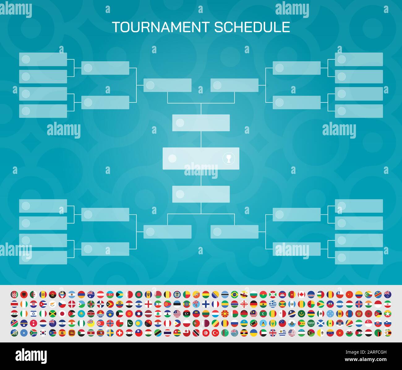 Free Vector  Flat football championship groups table template