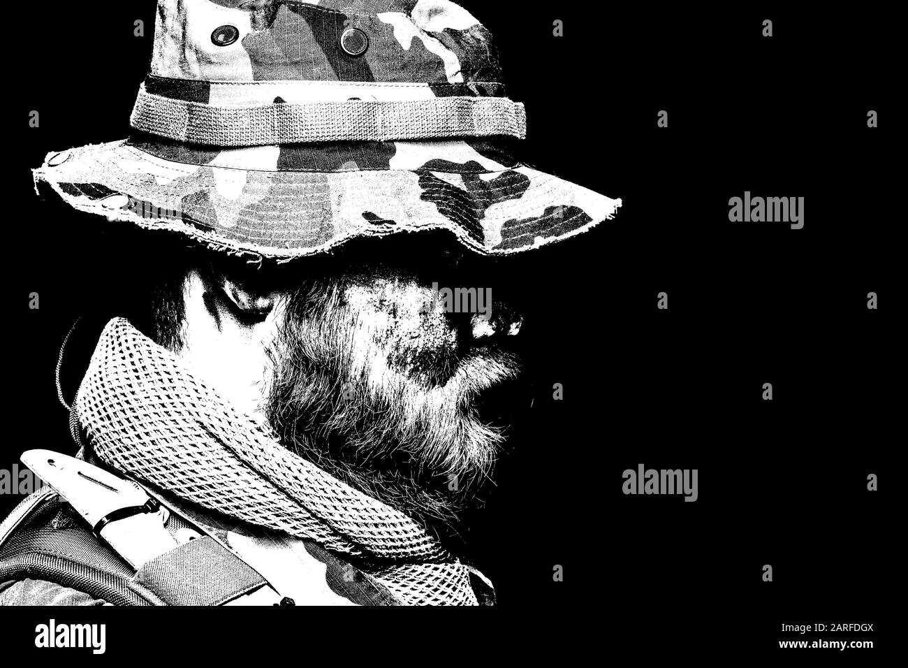 snow camo boonie hat