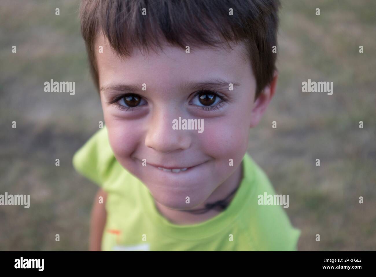 6 year old boy headshot hi-res stock photography and images - Alamy