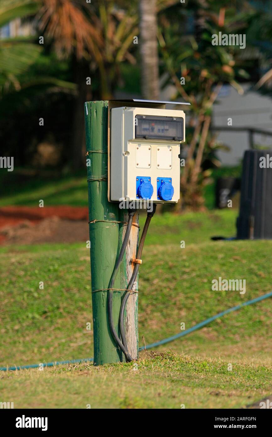 Caravan plug electricity hi res stock photography and images Alamy
