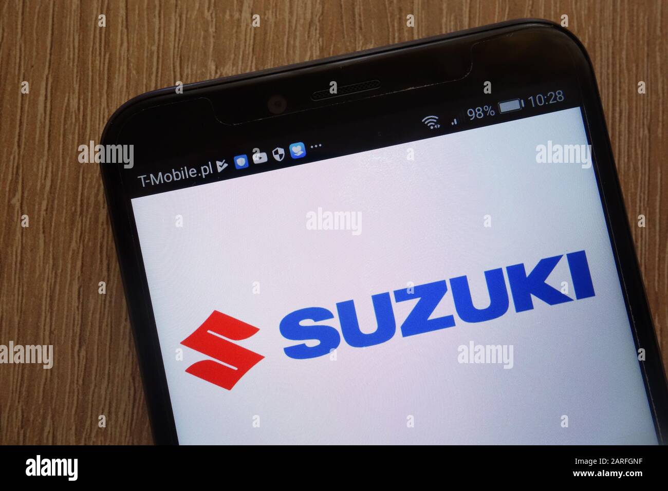 Suzuki logo displayed on a modern smartphone Stock Photo