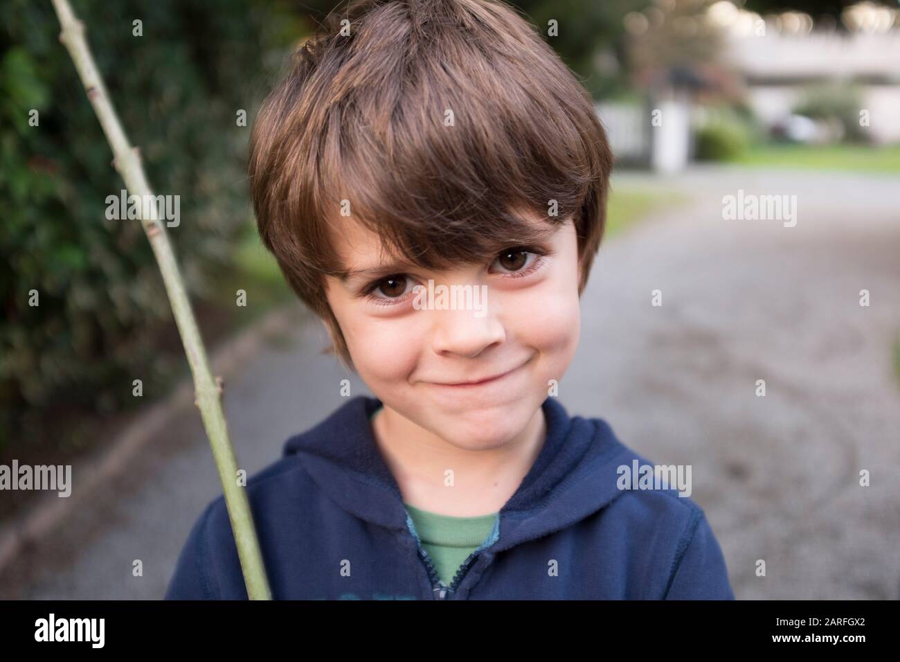 6 year old boy headshot hi-res stock photography and images - Alamy